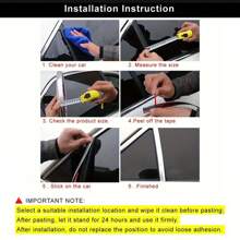Car Trim Strip Window Chrome Bright Strip Plating Strip, Add Fashion Brilliance To Your Windows With Silver Chrome Strip, Universal Electroplating Glossy Body Window Edge Anti-Scratch Collision Edge Strip