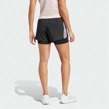 Adidas Women's 2-IN-1 PACER Shorts, JJ3116 - Black - View 3