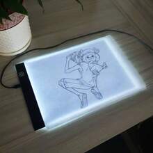 1 pieza Caja de luz de trazado iluminada, alta luminosidad para bocetos de anime, caligrafía, práctica de dibujo - Rectángulo - Ver 5
