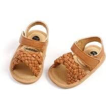 Cute Floral Open Toe Sandals For Baby Girls, Breathable Non-Slip, Suitable For Spring And Summer - Brown - View 9