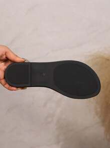 Women's Adjustable Strap Flat Sandals With Round Toe, Oversized, Vintage Fashion, Casual Outdoor Classic Blue Sandals, Spring/Summer