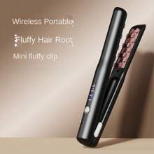 Hair Straightener,Hair Curler,Curler,Hair Care,Hair Care,Curler,Portable Cordless Ionic Hair Straightening Brush, USB Charging, Travel-Friendly Hairstyling Brush,A Portable Electric Curling Iron, Curling Root Curling Iron, Negative Ion Curling Iron, Fluffy Wave Styling Tool, Female Gift,Pea Corn Iron Fluffy Pad Hair Root High Skull Top Fluffy Tool Corn Curling Iron
