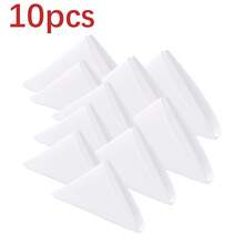 CozRhythm 6/10/20/50片装白色布餐巾，尺寸17x17英寸/20x20英寸，100%涤纶材质，可水洗，适用于派对、婚礼和晚宴。 - 白色 - 查看 23