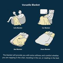 A John Pork Flannel Blanket, A Warm And Cozy Throw For The Living Room, Bedding Essentials, Perfect For Outdoor Trips, An Office Blanket, A Travel Blanket For All Seasons, A Warm Sofa Cover - An Ideal Gift For Birthdays Or Holidays. - Multicolor - View 8