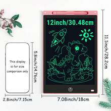 XZBB LCD-Schreibtafeln in verschiedenen Größen 8,5/10/12/16/20 Zoll, Kinderschultafel zum Zeichnen, Multifarbiges Großformat-Schreib- und Zeichenwerkzeug, kreatives Talent, Denkaufgaben für Kinder ab 3 Jahren, One-Touch Bildschirm löschen/sperren, Reise/Geburtstags/Einschulung/Weihnachtsgeschenk, zufälliger Rahmen im Blindpack