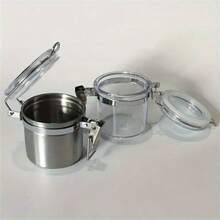 1 件密封防臭储物容器，隐藏式容器，金属防潮罐 - 防水防潮，便携式日常必备储物盒 - 1pc - 查看 8