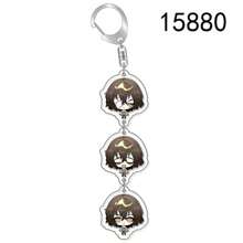 bandai Cadena de llave de acrílico con decoración colgante de bolsa de dibujos animados de Bungo Stray Dogs con los personajes Nakajima Atsushi y Kunikida Doppo. Adecuado para bolsos, mochilas y llaves. El regalo perfecto para fans, decoración para fiestas de cosplay, pendientes para el coche. Derivados creativos de anime, pendientes de cómics japoneses, colecciones de fans senior de anime, regalos de la serie Otaku, regalos económicos para fiestas