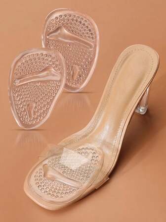 2 件硅胶前脚垫，防滑透气，防止脚部摩擦，舒适不疲劳