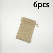 1/10pcs Natural Linen Jute Drawstring Bags | Rustic Beige Fabric Pouches For Jewelry & Party Favors | Storage Sacks With Tied Closure, For Mother's Day, Bridesmaid Gifts, Graduation Gifts, Birthday Gifts, Wedding Gifts,Birthday,Bride,Wedding
