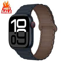 磁性硅胶运动表带兼容 表带 38mm 40mm 41mm 42mm 44mm 45mm 46mm 49mm 适用于女士男士 S1 S2 S3 S4 S5 S6 S7 S8 S9 S10 由塑料制成软硅胶表带兼容 Series 10 SE 9 8 7 6 5 4 3 2 1 Ultra 1 2 颗粒手链硅胶替换腕带强磁链接柔软荔枝纹硅胶表带安全表带 | 磁性硅胶表带升级版 - 彩色 - 查看 15