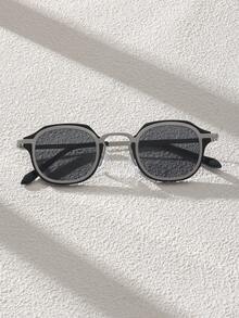 1pc Metal Rimmed Eyeglasses Frame Small Frame Advanced Gothic Style New Basic Elegant Living Fashion Glasses For Elegant Going Out Outfit Summer Accessories For Summer Beach Vacation,Outdoor,Travel