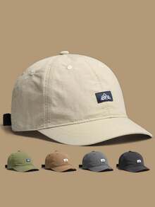 1 Stück Retro amerikanischer Stil Snapback Kappe mit kurzem Schirm, schnelltrocknende Outdoor-Sport Sonnenschutz Baseball Kappe für Herren, Sommer