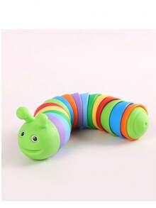 1 Peça Brinquedo Sensorial Engraçado Fidget de Cor Aleatória em Formato de Minhoca/Lagarta Realista, Brinquedo Anti-Estresse para TDAH e , Presente para Adultos (Algumas Partes Podem Ser Aleatórias) - Multicolorido - Visão 8