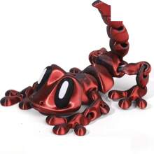 Adorno de Gecko impreso en 3D con articulaciones flexibles, apropiado para amantes y coleccionistas de geckos, ideal para decoración del hogar y oficina, perfecto como regalo de Halloween, Navidad y Acción de Gracias