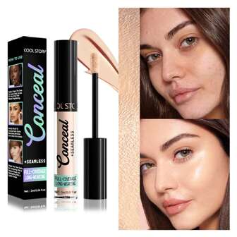Corrector de bolígrafo, líquido resaltador de larga duración que cubre manchas, ojeras, acné y manchas en el rostro