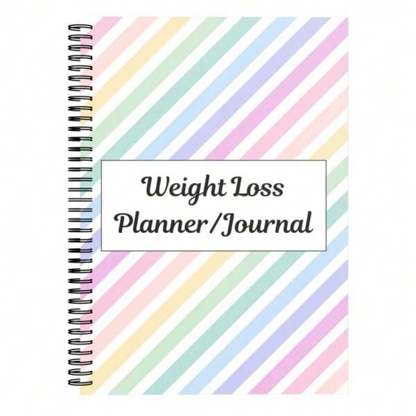 1PC Weight Loss Planner: Weekly Exercise Mileage|Calorie|Monthly Step|HabitsTracking, Suitable For People Who Want To Lose Weight And Fitness People Who Want To Record Their Exercise Status