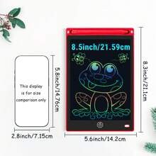 XZBB LCD-Schreibtafeln in verschiedenen Größen 8,5/10/12/16/20 Zoll, Kinderschultafel zum Zeichnen, Multifarbiges Großformat-Schreib- und Zeichenwerkzeug, kreatives Talent, Denkaufgaben für Kinder ab 3 Jahren, One-Touch Bildschirm löschen/sperren, Reise/Geburtstags/Einschulung/Weihnachtsgeschenk, zufälliger Rahmen im Blindpack