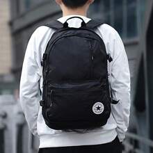 Converse Mochila unisex 2025 Nuevo modelo básico y sencillo para deporte, tiempo libre, viaje y uso diario, mochila escolar estudiantil 10021138-A01