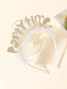 1pc Champagne Color Party Time Headband For Girls Teens Birthday Parties Various Theme Parties Hairband - Multicolor - View 3