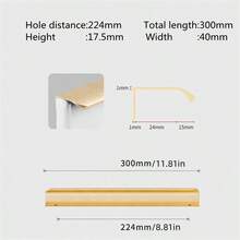 1 Pc Aluminium Alloy Hidden Furniture Cabinet Door Handles Side Mount No Drilling Installation Door Handle Wardrobe Cupboard Pulls Drawer Knobs Furniture Hardware - Multicolor - View 13