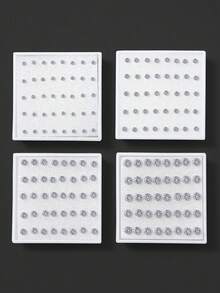 160pcs/40pcs Fashion Rhinestone Earrings, Suitable For Men And Women Parties And Daily Wear - MH2345 - View 8