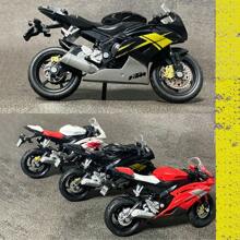 1 pièce - Modèle de moto simulée Jouets pour enfants Décoration de moto Moto à glissière Réservoir d'essence en alliage Pneu en caoutchouc Cadeau d'anniversaire exquis pour garçons Décoration de chambre Cadeaux d'hiver, Moto jouet, Motocyclette, Jouets de Noël, Rentrée scolaire