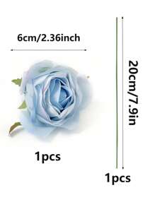 10pcs High-Quality Realistic Artificial Rose Heads, Home Textile Floral Decor & DIY Crafts, Suitable For Christmas, Halloween, Easter, Thanksgiving