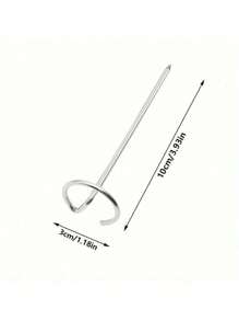 1/3/5/8/10/20/50pcs/Air Fryer Skewers Skewers - Universal Durable BBQ Accessories, Stainless Steel Barbecue Skewers,Vertical Skewers Sticks Reusable Skewers For Chicken Meat Vegetable, Vertical Baking Pins For Oven, BBQ, Kitchen, Party, Easy To Clean, Hiking, Barbecue Tools, Non Electric, Durable Kitchenware