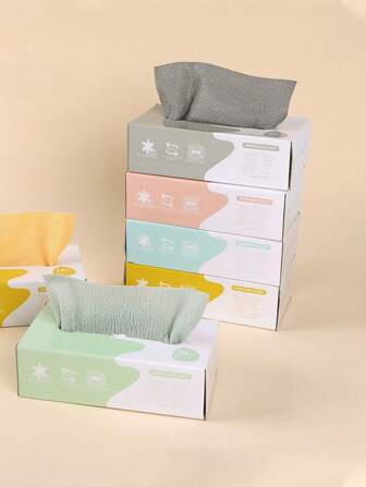 10pcs/20pcs-Water Absorbing, Removable Cloth For Kitchen, Disposable, Washable, Not Easy To Stick To Oil, Disposable Dishwashing Cloth