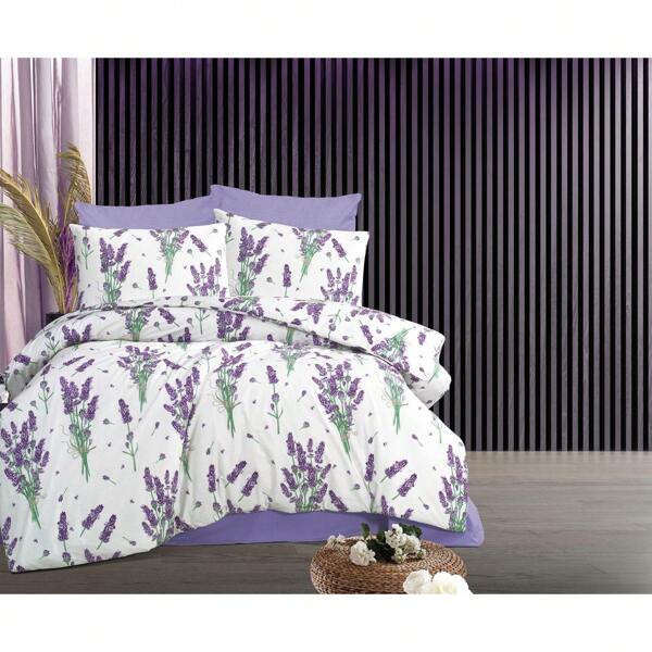 [Hergestellt in der Türkei] Weiche Baumwollmischung 3/4 Stücke Bettwäsche-Set | 160*220 / 220*240 Bettbezug + 180*240 / 240*260 Spannbetttuch + 50*70 Kissenbezug(e) | Minimalistisches & gemütliches Design