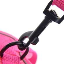 No Pull Dog Harness And Leash Set Adjustable Pet Harness Vest For Small Dogs Cats Reflective Mesh Dog Chest Strap French Small Bulldog Rose Red