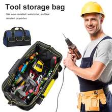 13/19inch Multifunctional Portable Tool Bag Heavy Duty Storage Case Shoulder Strap - Black - View 2