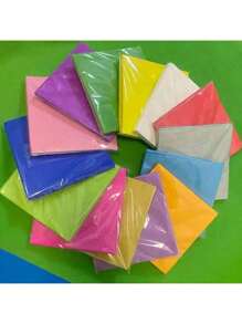 1 Paquete de 24 servilletas de color puro para fiestas, suministros de restaurante occidentales, decoraciones de papel de múltiples colores cuadradas para celebraciones festivas y reuniones familiares, campamentos, fiestas de cumpleaños, fiestas de té, bodas, regalos de cumpleaños, Día de San Valentín, fiestas en el hogar y la oficina, Acción de Gracias, artesanía fina, Día de San Patricio, Pascua, Día de la Madre, decoración del dormitorio.