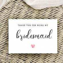 Thank You For Being My Bridesmaid, Perfect Wedding Greeting And Bridal Party Gift, Bridesmaid Cards, Bridesmaid Gifts, Funny Wedding Greeting Cards, Wedding Gift Cards - Multicolor - View 6