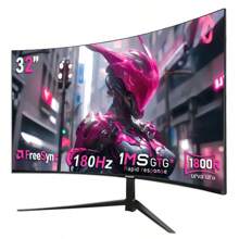 32-inch smart monitor, 180Hz high refresh rate gaming monitor, 1800R gaming curved display. It can be used as a gift and is suitable for office work, gaming, and daily life. With low latency, it brings a perfect gaming experience, making it ideal for PC gamers to play most major games on the market.