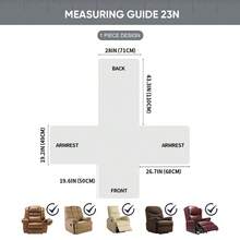 1PC 100% Waterproof Recliner Chair Cover,New Style Non Slip Warm Dog, Pet Chair Cover Furniture Protector Washable Chair Cover With Pocket,Elastic Straps For Pets,Dog - 深灰色 - 查看 3