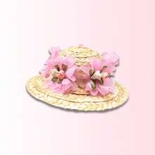 Adjustable Pet Sun Hat With Lace Flower & 3D Bow Decor - Breathable Straw Summer Cap For Small Dogs/Puppies, Cute Costume Accessory (White/Pink) - Baby Pink - View 4