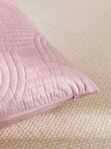 1/2 Piezas Funda de cojín decorativo de peluche, Funda de cojín acolchada geométrica, Funda de almohada rectangular de unicolor suave y esponjosa - Rosa - Ver 6
