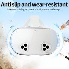 AOLION Meta Quest 3s VR 耳机 TPU 透明水晶保护壳，Quest 3s 配件
