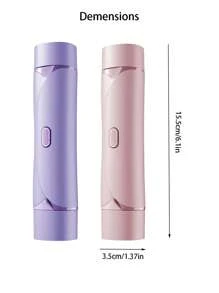 2-In-1 Bikini Trimmer For Women - Painless Electric Razors For Silk Skin,Cordless Body Shaver For Trip,Replaceable Lady Facial Razor, Waterproof&Easy Cleaning,200mAh