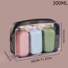 3 件套防漏旅行瓶套装 - 可再填充洗发水、护发素、乳液和肥皂容器，配有便携式储物袋，用于化妆品和美容产品家居浴室装饰秋季装饰返校 - 彩色 - 查看 11