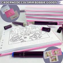 Coloring Book 50 Thick Sheets Sketchbook Painting Teddy Bear Fashion Book - Blue - View 3