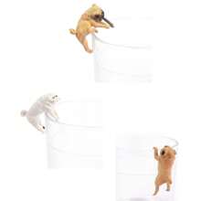 3pcs/Set Puppy & Fish Tank Decoration Set, Rounded Edged Resin Ornaments, Creative Aquarium Landscape Accessories