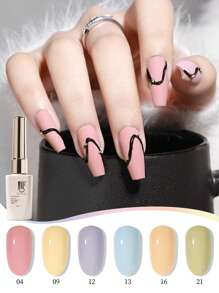 RS NAIL Esmalte de uñas en gel tipo macaron de RSNAIL, colores pastel y brillantes para primavera y verano. Esmalte en gel de colores dulces y caramelo para manicura salon DIY en casa, regalo para mujeres
