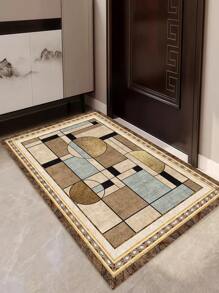 Minimalist & Fashionable Indoor Decoration Carpet, Short Pile Velvet Material Indoor Rug For Living Room, Sofa, Bedroom, Bedside Anti-Slip Mat, Dining Room, Kitchen, Office Chair Pad, Entryway Mat, Outdoor Picnic Blanket, Baby Crawling Soft Carpet, Outdoor Camping Mat