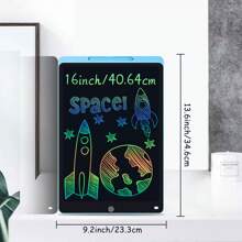 XZBB LCD-Schreibtafeln in verschiedenen Größen 8,5/10/12/16/20 Zoll, Kinderschultafel zum Zeichnen, Multifarbiges Großformat-Schreib- und Zeichenwerkzeug, kreatives Talent, Denkaufgaben für Kinder ab 3 Jahren, One-Touch Bildschirm löschen/sperren, Reise/Geburtstags/Einschulung/Weihnachtsgeschenk, zufälliger Rahmen im Blindpack