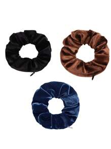 5 pezzi/3 pezzi/1 pezzo, Elastici per capelli neri creativi con strato nascosto, porta monete e chiavi, accessorio portatile con tasca segreta per chiavi, contanti, auricolari, articoli da viaggio, vacanze, ritorno a scuola, vacanze, estate, casa, regalo, festival