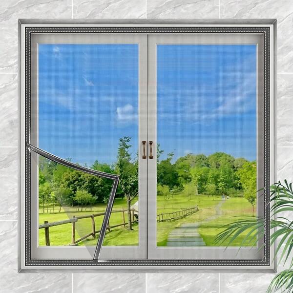 One Mosquito Proof Window Screen Solves A Summer's Mosquito And Insect Prevention, Bidding Farewell To Chemical Mosquito Prevention. Self Adhesive Mosquito Screen Window Net Is Easy To Install, Removable Invisible Mosquito Net, Tear Resistant, Improves Breathability, And Is A Handmade Home Decoration.