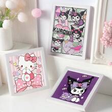 Sanrio 1 Set Sanrio Hello Kitty & Friends 5D DIY Diamond Painting Kit With Frame, Cute Gift For Diamond Painting Beginner