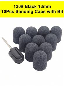 Easy Nail 10 Pcs Purple Nail Sanding Caps With Bit Nail Drill Bits For Foot File Callus Remover, Manicure Pedicure Nail Polisher #80 #120 #180 - Multicolor - View 25